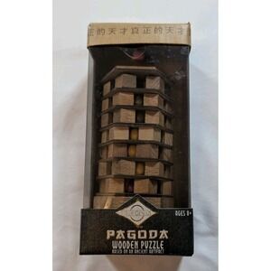 Project Genius Pagoda Wooden Puzzle Brainteaser 8+